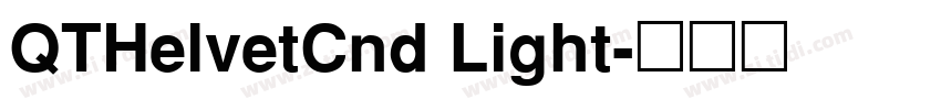QTHelvetCnd Light字体转换